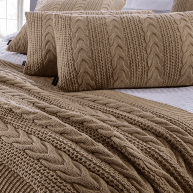 Almofada e Manta Tricot